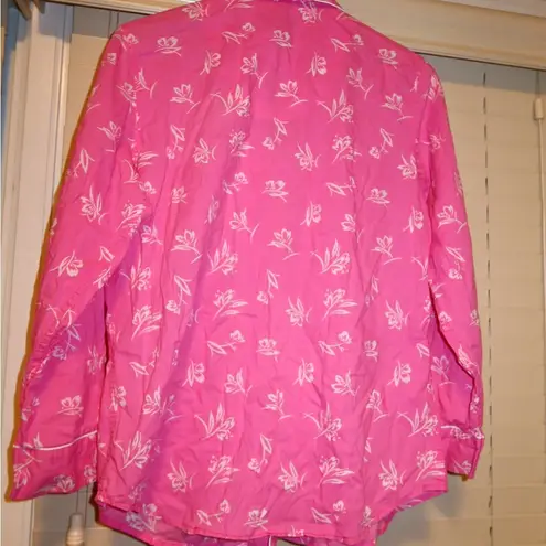 Ralph Lauren Vintage  Pink and White Floral Pajama Top