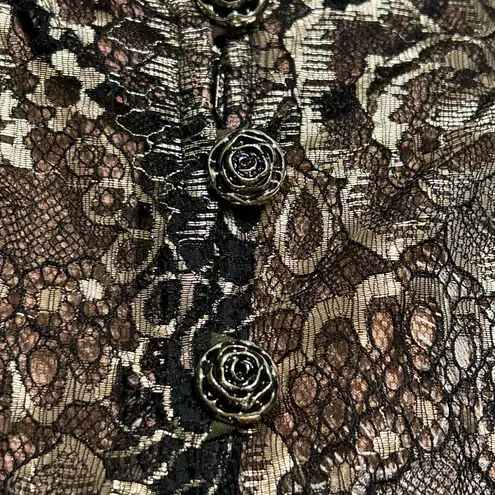 Bryan Lars Rare Peasant Maiden
Bohemian Corset With Open Skirt Sz O
Floral Black