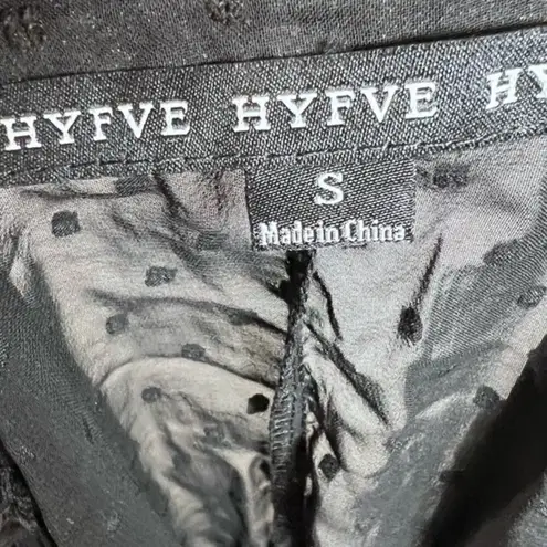 HYFVE Long split sleeve Swiss dot frill dress size small