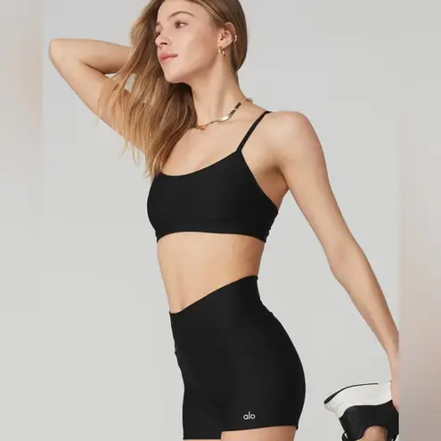 Alo Yoga NWT  Airlift Intrigued Sports Bra Black Size XS