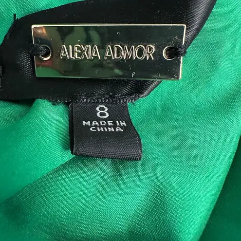 Alexia Admor Green Tiered Boho Bohemian Maxi Dress Size 8