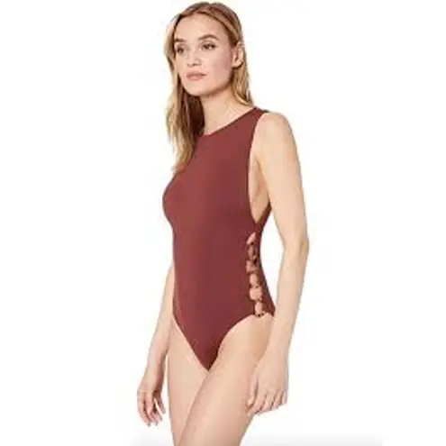Seafolly Anthropologie O-Ring One Piece Swimsuit NEVER WORN US Sz 10 AU 14 - Image 3