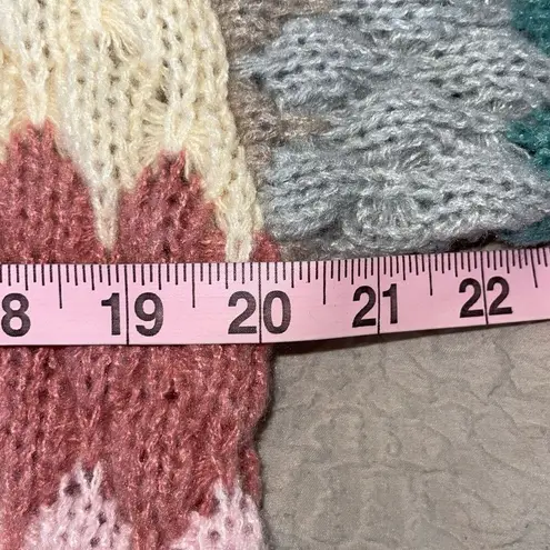 Strut & Bolt Womens Honeycomb Striped Pullover Sweater Gray Blue Size Small - Image 7