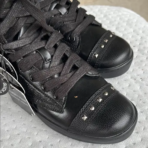 Pastry Black Lace Up Boots with Platform Sole Size 6