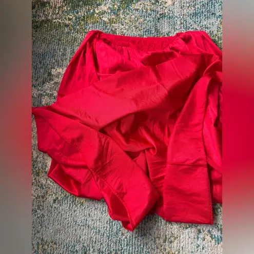 Vintage Cinema Etoile red lace sequin maxi nightgown, size small