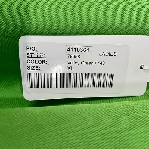 Polo North End Sport Women’s Short Sleeve Moisture Wicking Valley Green XL NWT