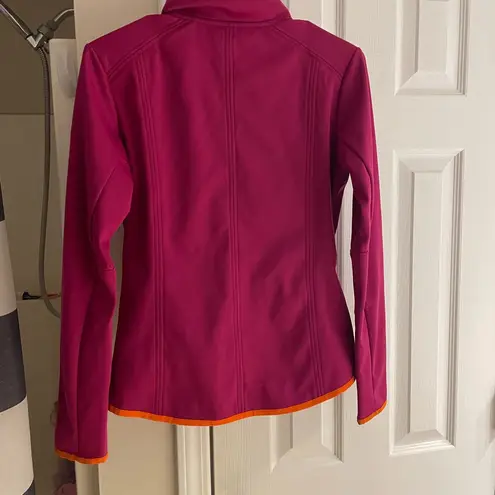 Bogner Women's Mid Layer Jacket in Magenta and Orange Small Pink