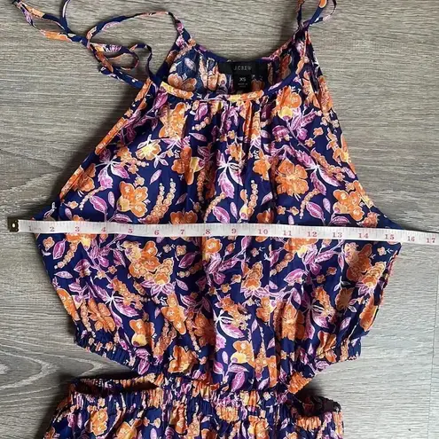 J.Crew  Harbour side-cutout dress in painted block print