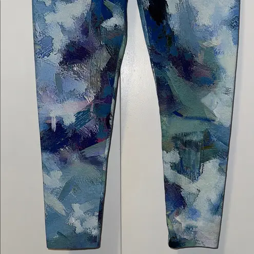 Soft Surroundings Have To Have Leggings Blue Impression Print Women’s Small S