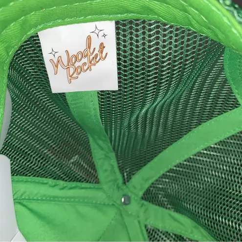 WOOD ROCKET I AM DOPE Leaf SNAPBACK HAT Brand New with tags Green