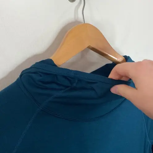 90 degrees deep teal cocoon cowl neck hooded longsleeve top size M Size M