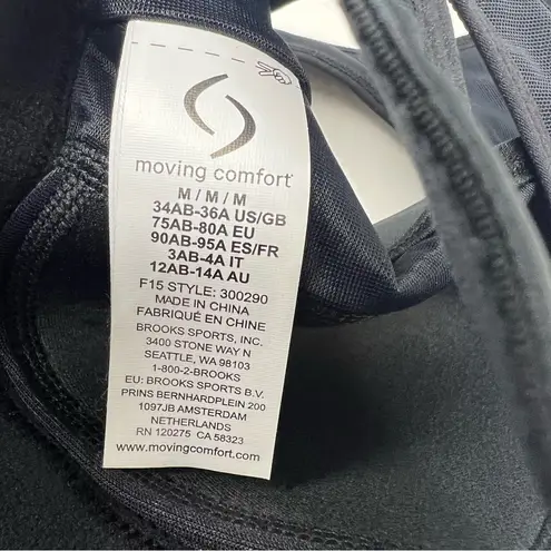 Moving Comfort Vixen sports bra in black size M Medium A/B Cup NWT