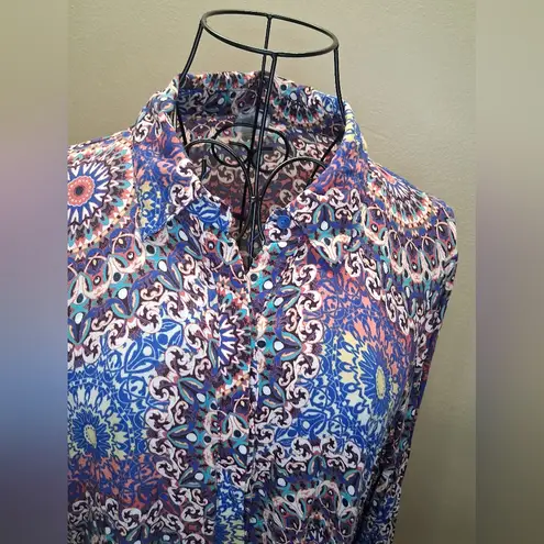 cupio Multicolor Paisley Long Sleeve Dress