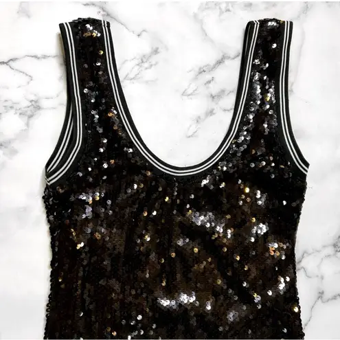 superdown NWT Revolve x  Draya Michelle Black Sequin Sport Dress