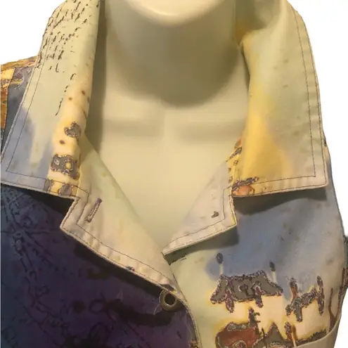 Chico's Chico’s Brushed Cotton Button Down ARTSY Unlined Jacket Top Sz. 2/L Casual