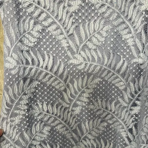 Sharagano Lavender Lace Sleeveless Sheath Mini Dress with some stretch size 14