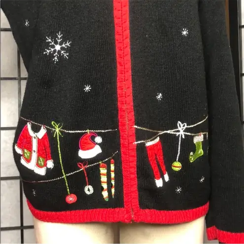 Christopher & Banks Ugly
Christmas Sweater Cardigan L
VINTAGE/RETRO Y2K Black Size L