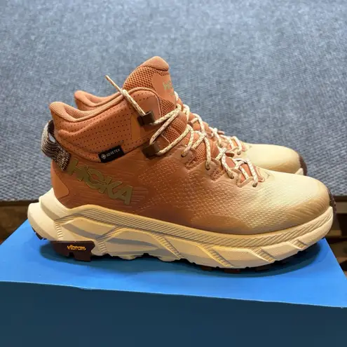 Hoka One One Trail Code GTX Hiking Shoes Sun Baked Shortbread Womens Size 8B