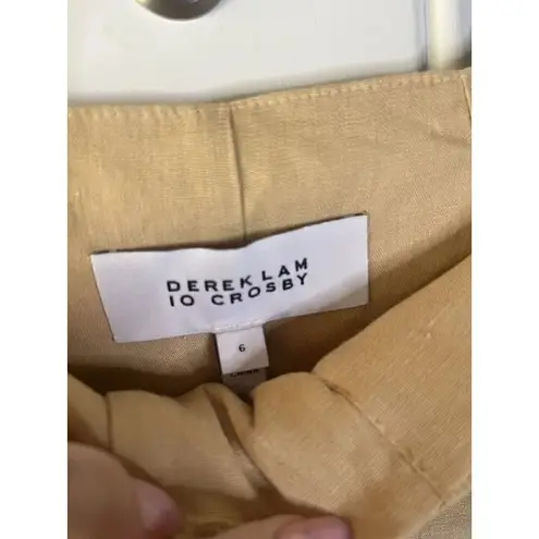 Derek Lam 10 Crosby NWT Sergio Linen Blend High Waist Wide Leg Pants Size 6