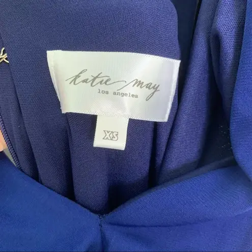 Katie May Sugar Stick Sleeveless Gown In Royal Midnight Blue Size XS NWT