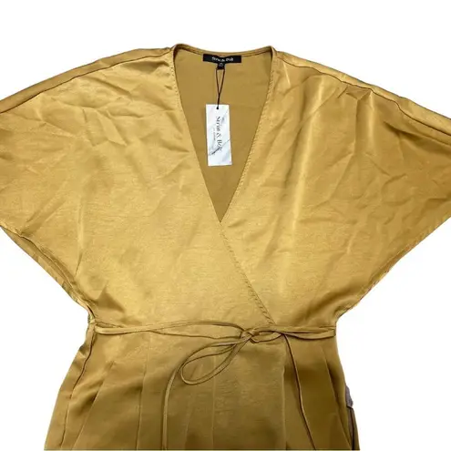 Strut & Bolt New Satin Mustard Jumpsuit – Size Medium