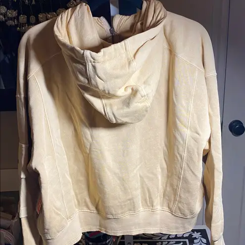 Free People Movement Intercept 1/2 Zip Hoodie Tan Size XS