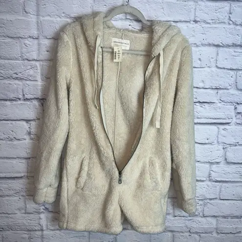 Aeropostale Women’s NWT Cozy Fuzzy Hooded Loungewear Romper Size Small