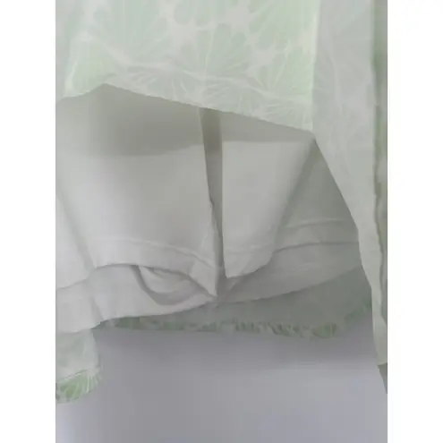 Lady Hagen Skort Women XXL NWT Mint Green Seashells 16" Side Pleat Printed Golf