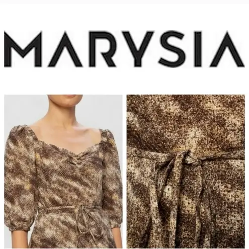 NWOT Marysia Resort Puff Sleeve Shirt Size L