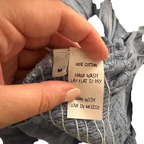 Jen's Pirate Booty JENS PIRATE BOOTY Fresco Cotton Midi Skirt Denim Blue NWT Medium