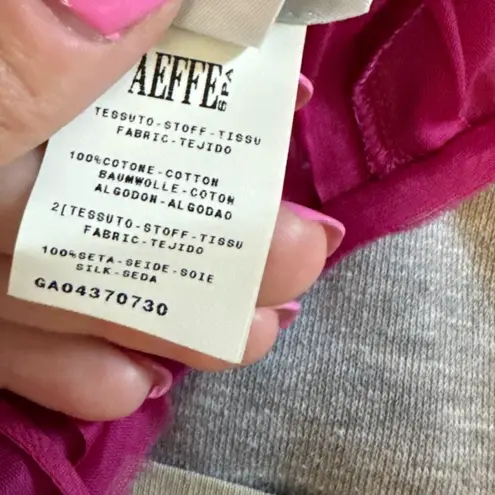 Philosophy di Alberta Ferretti Womens Dress Sz 6 Cotton Silk Tie Fuchsia Pink