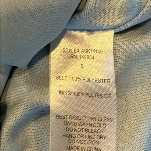 NWT Sadie & Sage Light Blue Faux Wrap Skirt