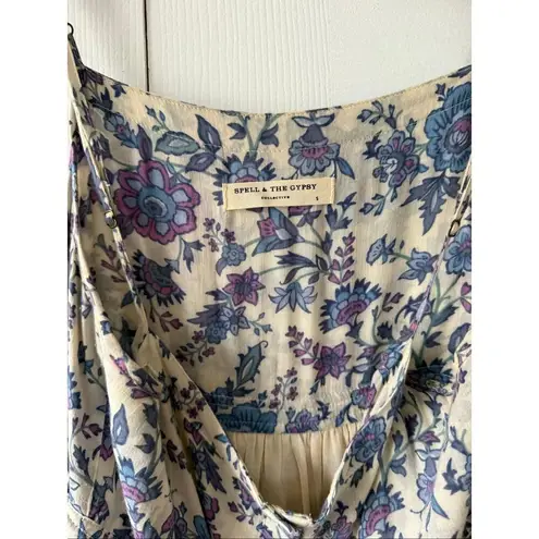 Spell and the Gypsy Small Folk Song Sundress in Sky Blue