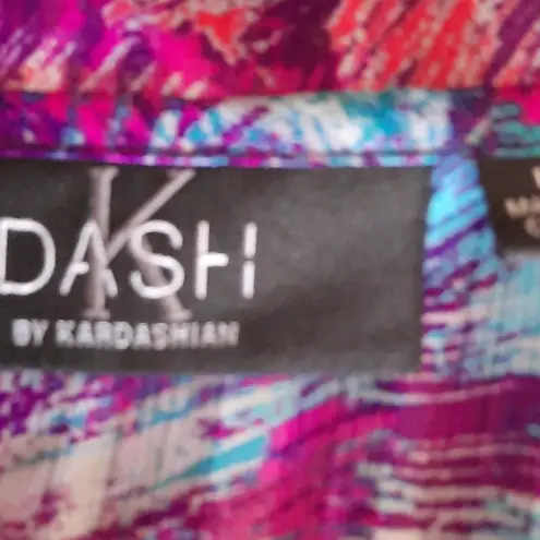 K Dash by Kardashian Long Swimsuit Cover Up Large Purple