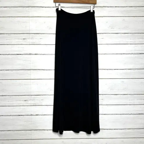 Susana Monaco Black A-line Maxi Skirt Size Medium