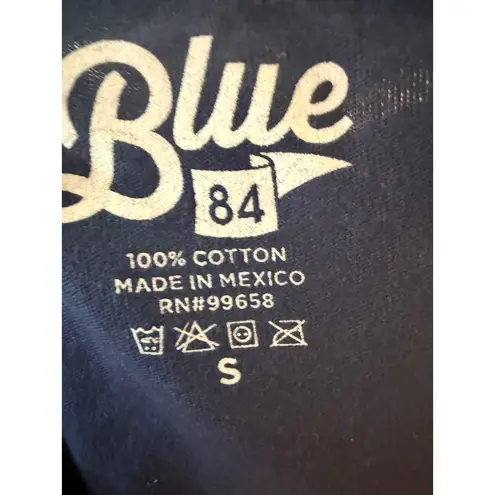 Blue 84 UCONN Huskies Women's T-Shirt V Preppy Tee Small Navy Collegiate