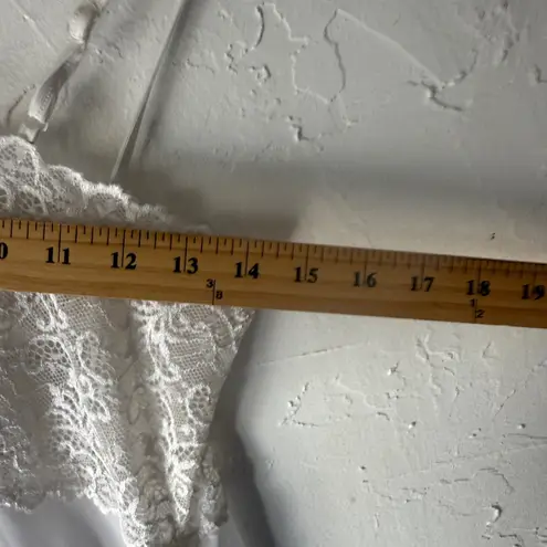 White Lace Trimmed Fairycore Camisole Top Fairy Cottagecore Sheer Coquette Vtg Size M