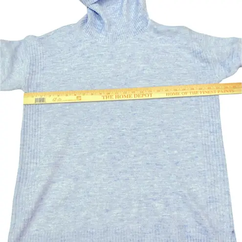 Loft  light blue ribtrim relaxed fit turtleneck sweater