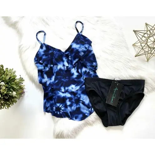 Aqua Green NWT Womens Tie Dye 2 Piece Tankini Swimsuit Bathing Suit - Sz S