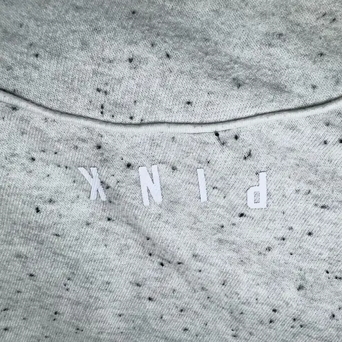 PINK - Victoria's Secret Victoria Secret Pink Hoodie Womens Large Speckled‎ Front Zip Casual Streetwear