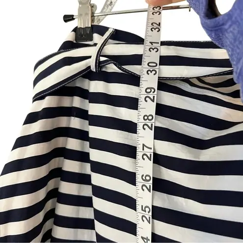 Designer Size 16 Midi Skirt Belt It Out Preppy Nautical Classic Trelise Cooper Blue