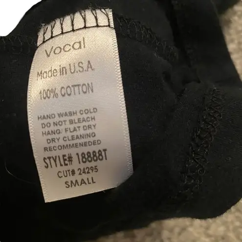 Vocal Y2K Size S Jeweled Mesh Tank Top Black Distressed Grunge Alternative Goth