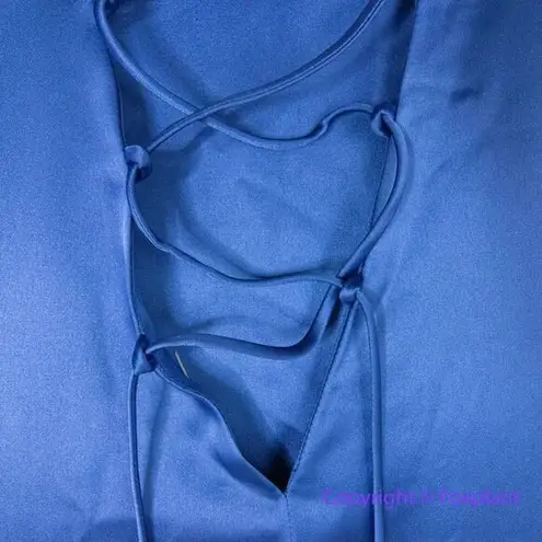 New! Delfi Collective Free People amber mini dress in royal blue, size S Blue