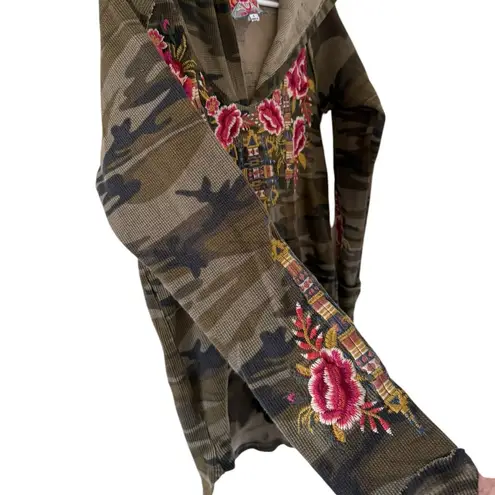 Johnny Was Axton Camo Embroidered Hoodie