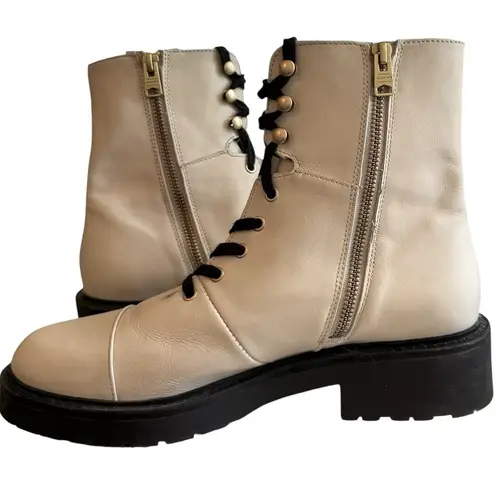 ALLSAINTS NWOT ALL SAINTS Dusty Cap Toe Lace Up Combat Boots Women’s Size 10 EU 40