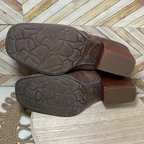 Kork-Ease Kork Ease Brown Leather Kissel Ankle Boots Wrinkle Lagenlook Comfy