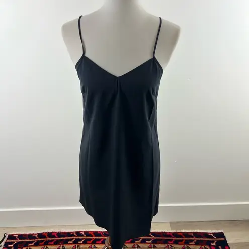 Jenni Kayne Navy 100% Silk Tie Shift Dress with Knot Detail, Size Small