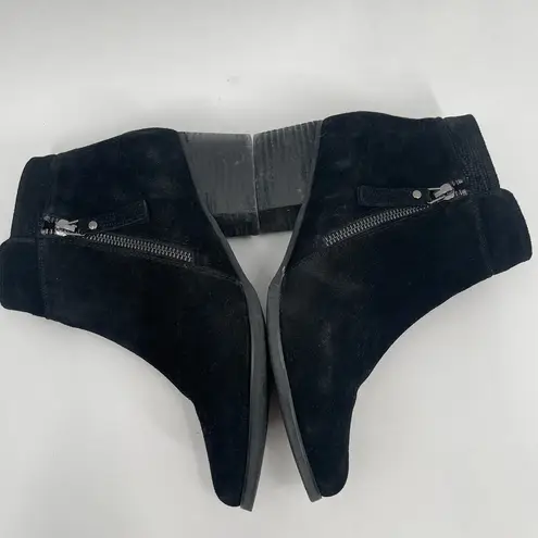 Blondo Boots Size 8 Isaac Waterproof Suede Black Heeled Ankle Winter Fall Casual