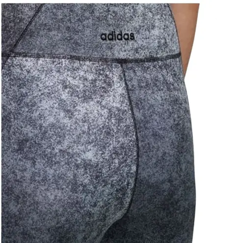 Adidas  3 Stripe Tight Aeroready 7/8 Leggings Fitness Pants Grey Blk Size Medium