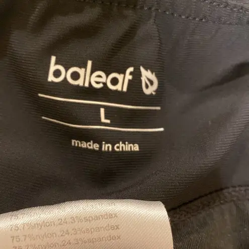 Baleaf Black Nylon Running Shorts Women Size Large Workout